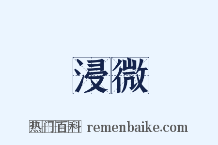 浸微是什么意思的图片
